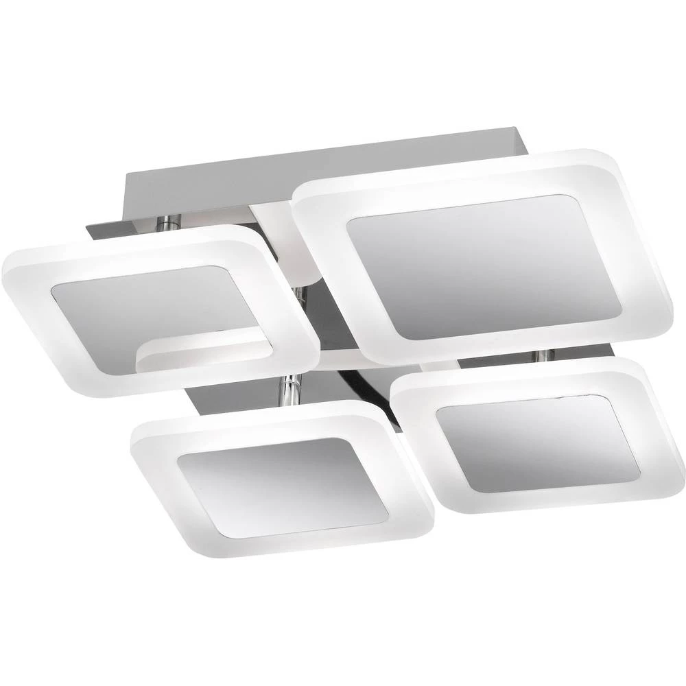 LED stropni reflektor 28 W Toplo-bijela WOFI Impuls 9157.04.01.6000 Krom boja slika