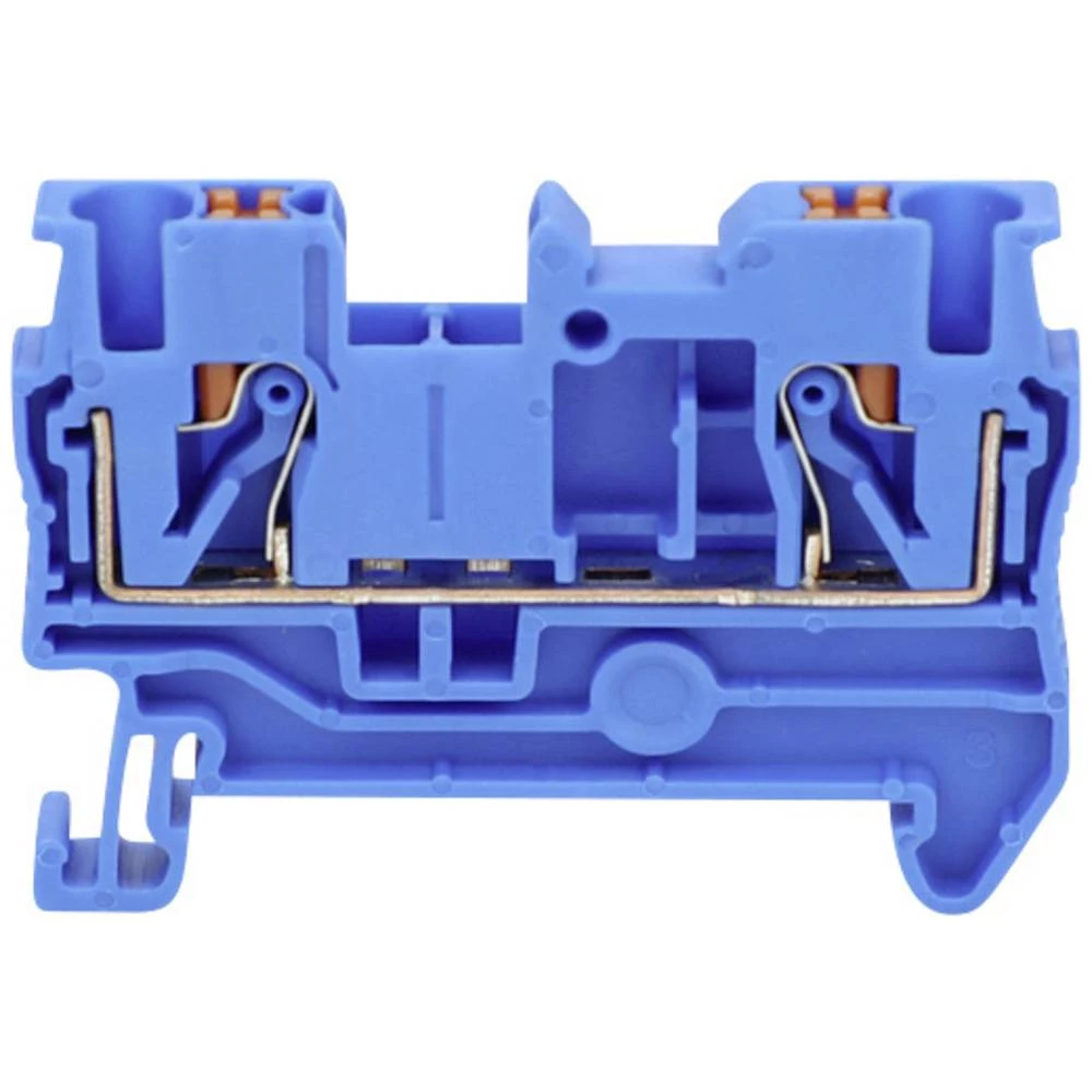 TRU COMPONENTS TC-11592340 prolazna stezaljka 5.2 mm brzo spajanje  plava boja 1 St. slika