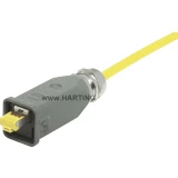 Han® 3 A RJ45 10 G konektor, ravan utikač, broj polova: 8 Han® 3 A RJ45 10G crne boje Harting 09 45 115 1560 1 kom.
