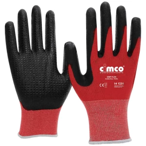 Cimco Grip Flex schwarz/rot 141229 pletena tkanina rukavice za rad Veličina (Rukavice): 8, m EN 388  1 Par slika