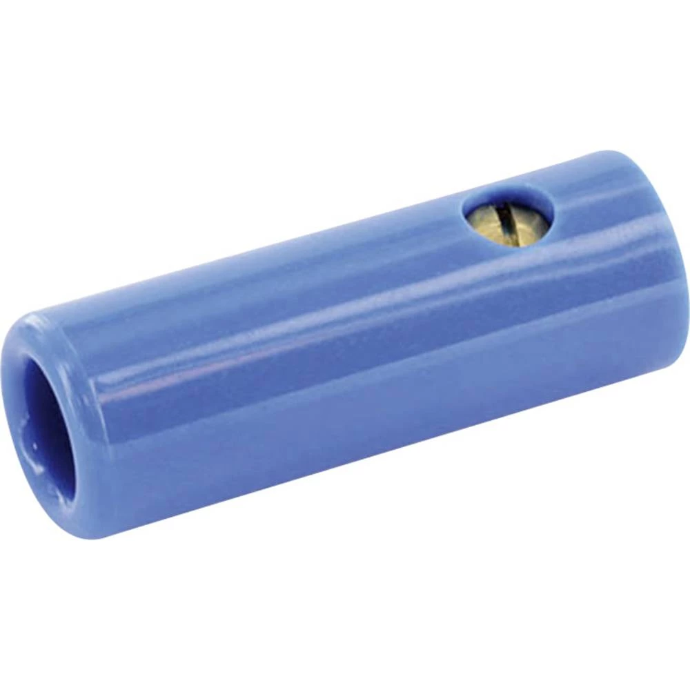 Banana utikač Žženski konektor, ravni Zatik-&Oslash;: 4 mm Plava boja econ connect 100 ST slika