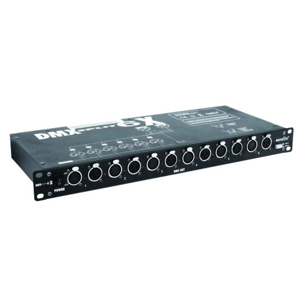 Eurolite DMX Split 6X DMX razdjelnik 6-kanalni 19 inča dizajn slika