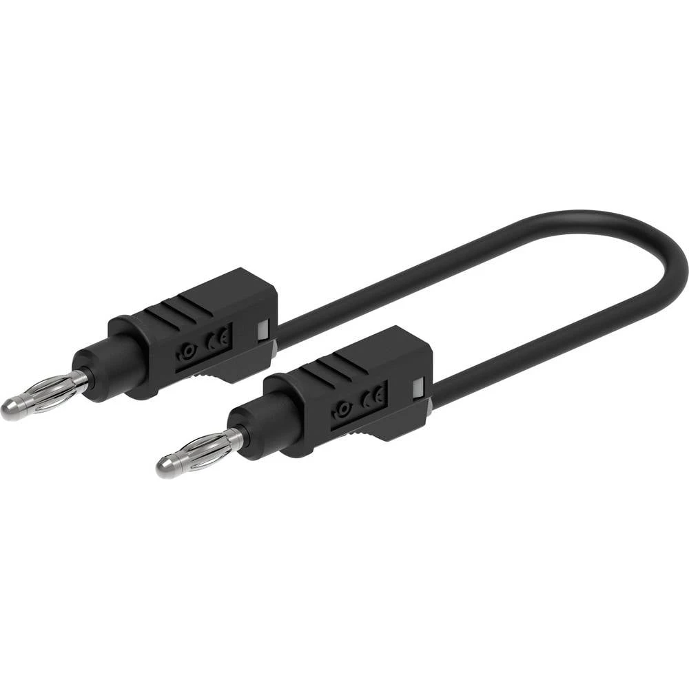 Electro PJP 2112-CD1-50N mjerni vod muški priključak 4 mm 50 cm crna 1 kom. slika