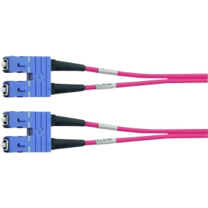 Staklena vlakna Svjetlovodi Priključni kabel [1x Muški konektor SC - 1x Muški konektor SC] 50/125 µ Multimode OM4 3 m Tele slika