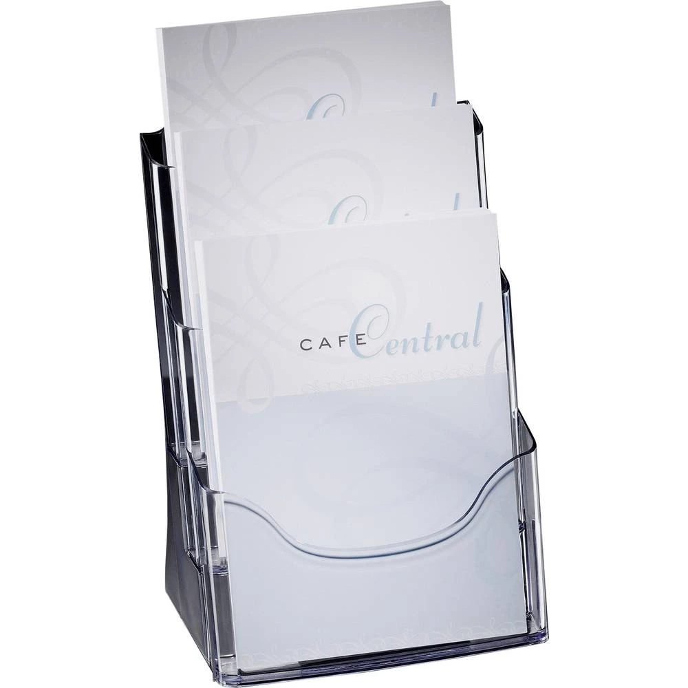 Sigel Nosač brošure u tablici LH130 Prozirna DIN A4 245 mm x 400 mm x 170 mm Broj pretinaca 3 slika