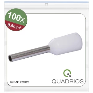 Quadrios 22C425 kabelski završetak 0.5 mm² izolirani dio bijela 1 Set slika