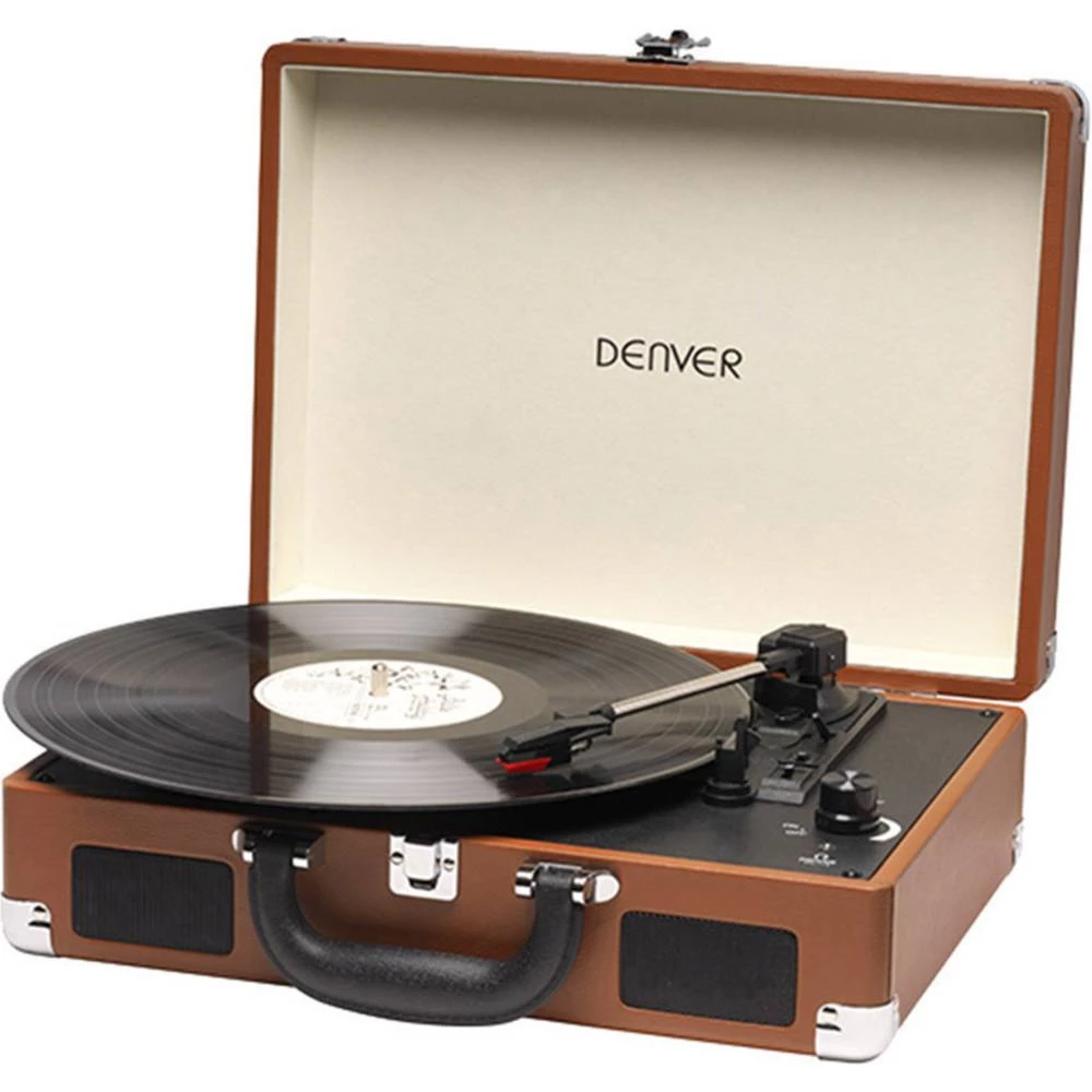 Denver VPL-118 Gramofon Remenski pogon Smeđa boja slika