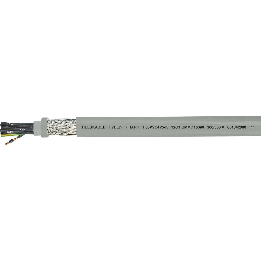 Helukabel H05VVC4V5-K (NYSLYCYÖ-JZ) kontrolni vod 3 G 1.50 mm² siva 13096-1000 1000 m slika