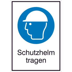 obvezni znak Koristite zaštitnu kacigu aluminij (Š x V) 131 mm x 185 mm ISO 7010 1 St. slika