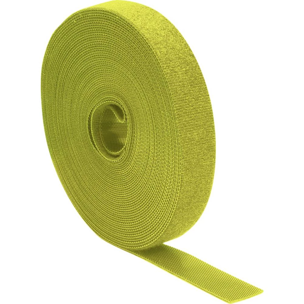 Quadrios 25CA524 prianjajuća traka za povezivanje grip i mekana vunena tkanina žuta Roba na metre slika