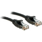 LINDY 48081 RJ45 mrežni kabel, Patch kabel CAT 6 U/UTP 7.50 m crna 1 St.