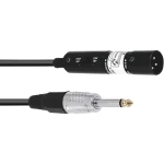 Omnitronic 30225085 XLR adapter cable [1x XLR utikač 3-polni - 1x klinken utikač 6.3 mm (mono)] 0.30 m crna
