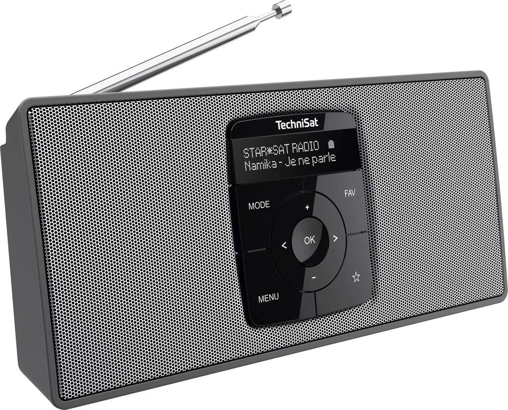 DAB+ (1012) Prijenosni radio TechniSat Digitradio 2S Bluetooth, UKW Mogućnost punjenja Crna, Siva slika