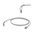 RJ45 mrežni priključni kabel Weidmüller CAT 6a S/FTP 0.5 m UL certificiran siva