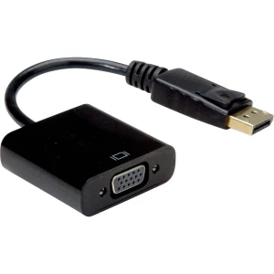Value DisplayPort priključni kabel 0.15 m 12.99.3136 crna [1x muški konektor displayport - 1x ženski konektor vga] slika