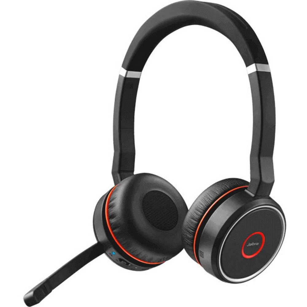Jabra Evolve 75 Stereo MS Stereo slušalice Bežični 2.4 GHz Stereo, Bežične Na ušima Crna slika