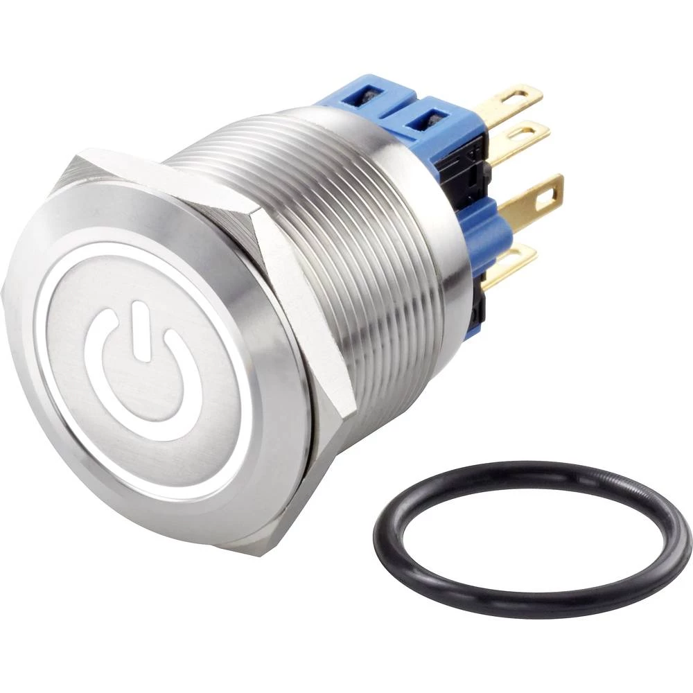 TRU COMPONENTS TC-GQ25-11ET/W/12V/S Tlačni prekidač sa zaštitom od vandalizma 250 V/AC 3 A 1 x OFF/(ON) IP65 vraća se u izsprije slika