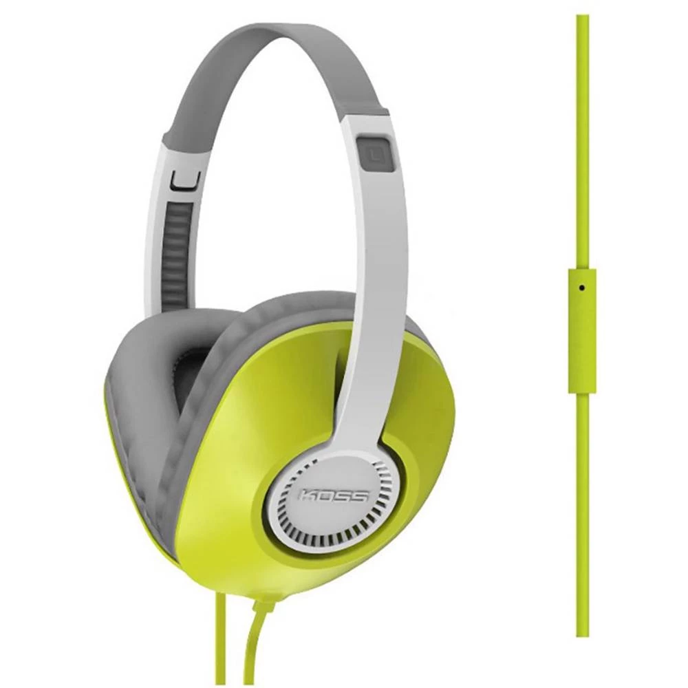 HiFi Naglavne slušalice KOSS UR23iG Preko ušiju Slušalice s mikrofonom, Kontrola glasnoće, Poništavanje buke Zelena slika