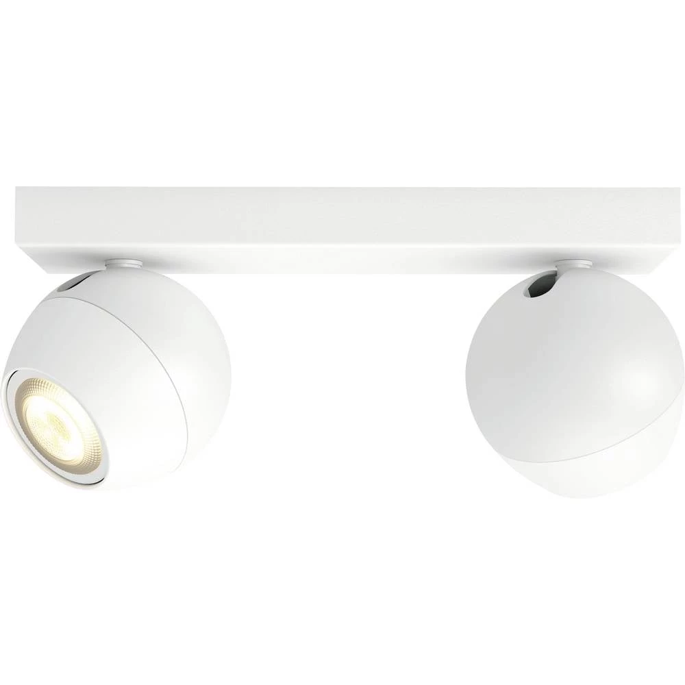 Philips Lighting Hue LED stropni reflektori 871951433906400 Hue White Amb. Buckram Spot 2 flg. weiß 2x350lm inkl. Dimms slika