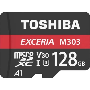 microSDXC kartica 128 GB Toshiba M303 Exceria Class 10, UHS-I, v30 Video Speed Class, UHS-Class 3 Uklj. SD-adapter, Standard izv slika