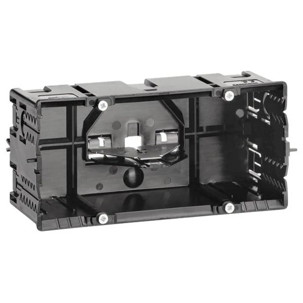 Hager GLS55002 utičnica za ugradnju uređaja 2-struka energija za BR C-profil za program prekidača Hager GLS55002 ugradbena utičnica razvodna kutija za uređaje  1 St. slika