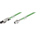 RJ45 / M12 mrežni priključni kabel Weidmüller CAT 5, CAT 5e S/UTP 5 m otporan na plamen, sa zaštitom za pričvrsni nosić zelena slika