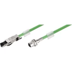 RJ45 / M12 mrežni priključni kabel Weidmüller CAT 5, CAT 5e S/UTP 5 m otporan na plamen, sa zaštitom za pričvrsni nosić zelena