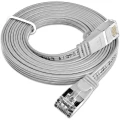 LAN (RJ45) Mreža Priključni kabel CAT 6 U/FTP 0.25 m Siva plosnati Slim Wirewin slika
