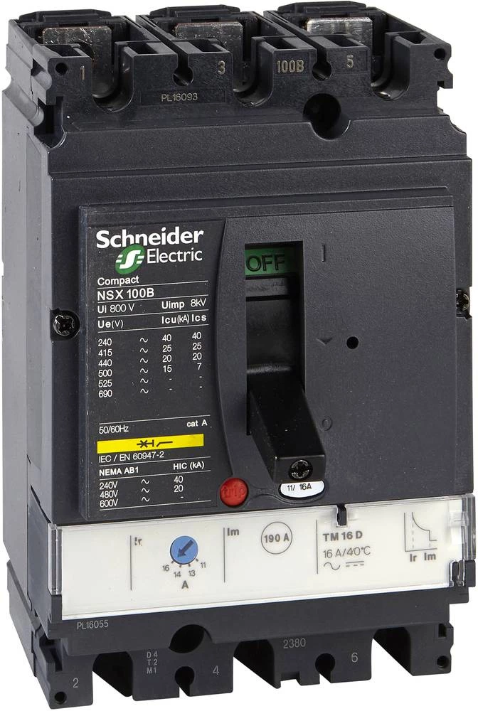 Učinski prekidač 1 ST Schneider Electric LV430312 Preklopni napon (maks.): 690 V/AC (Š x V x d) 105 x 161 x 86 mm slika