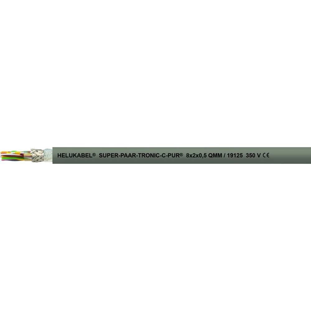 Helukabel 19107-1000 vod za vučni lanac S-PAAR-TRONIC-C-PUR 16 x 0.25 mm² siva 1000 m slika