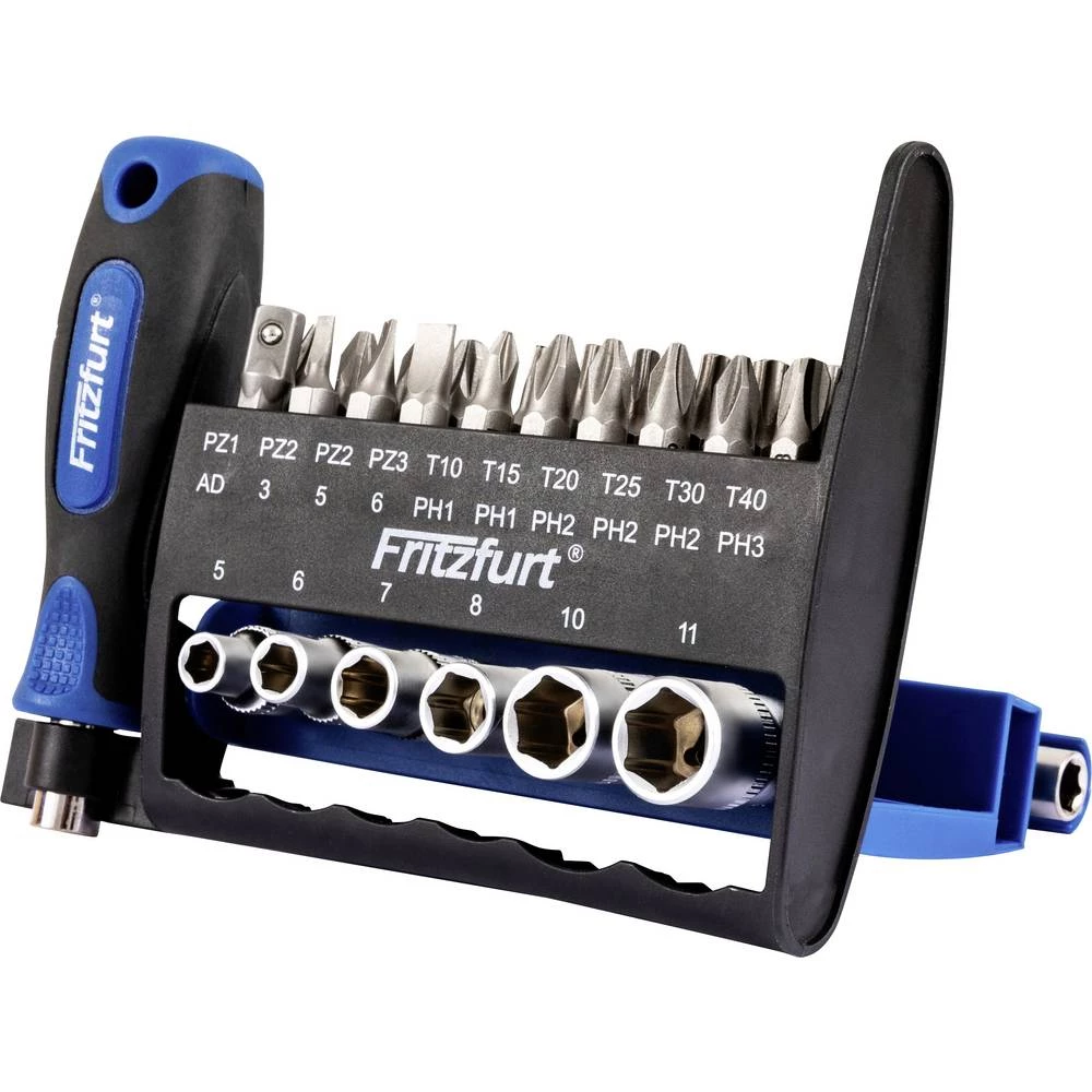FRITZFURT 6100-3032 bit komplet 28-dijelni uklj. bit odvijač slika
