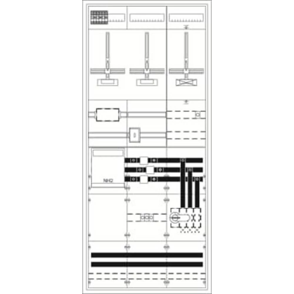 Striebel & John 2CPX032945R9999 KS4210 ormar za brojilo nadžbukna  Broj redova = 3 slika
