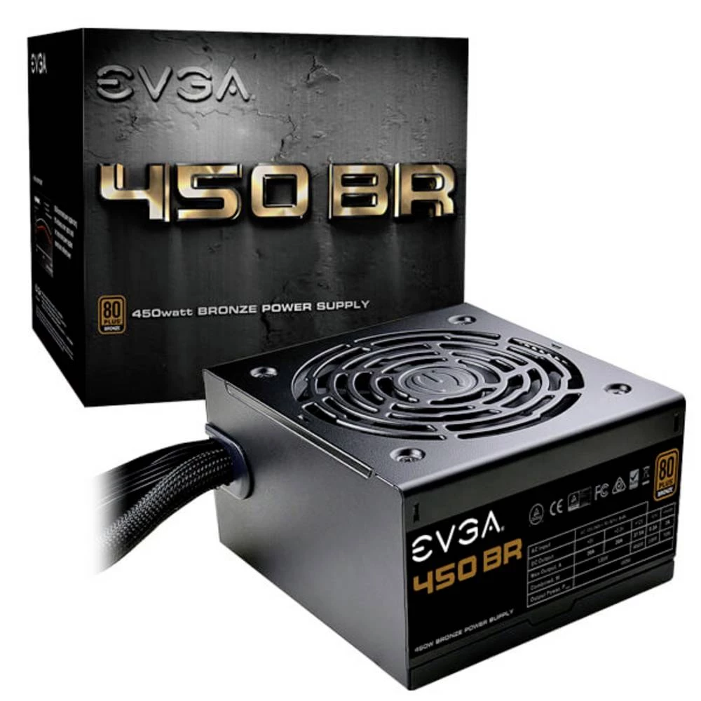 EVGA 450 BR napajanje 450 W 24-pinski ATX ATX crni EVGA 450 BR PC napajanje 450 W 80 plus bronze slika