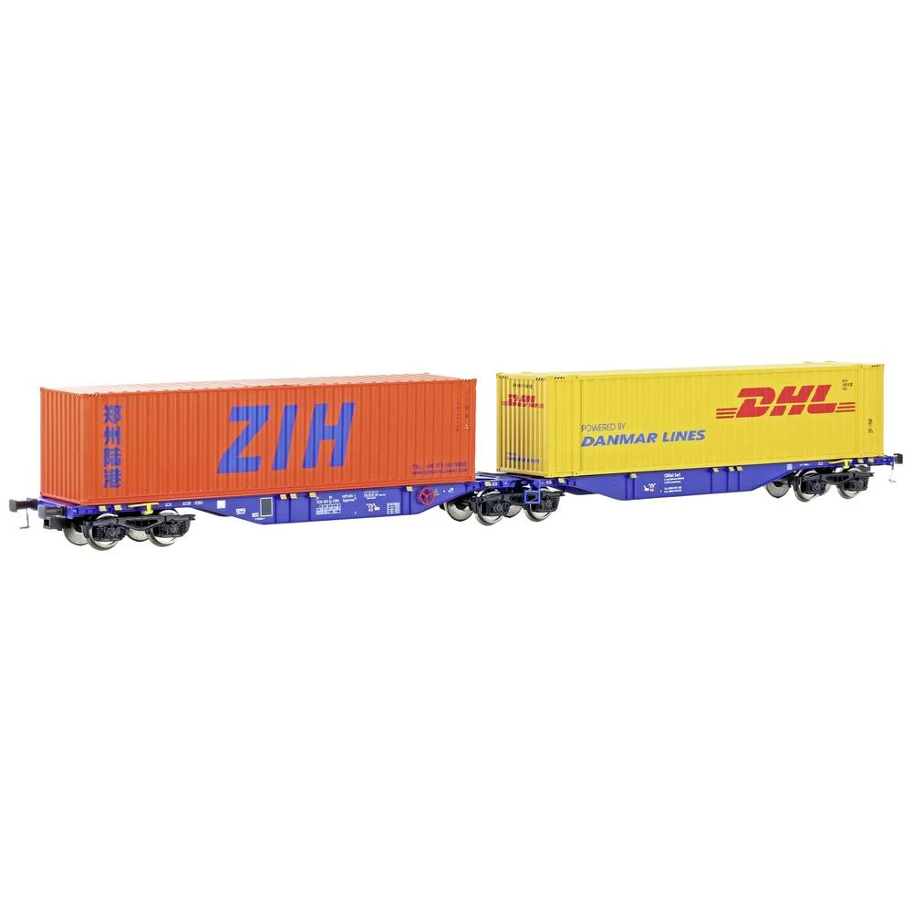 Mehano 90663 H0 kontejnerski vagon Sggmrss',90 DHL/ZIH CBR-a slika