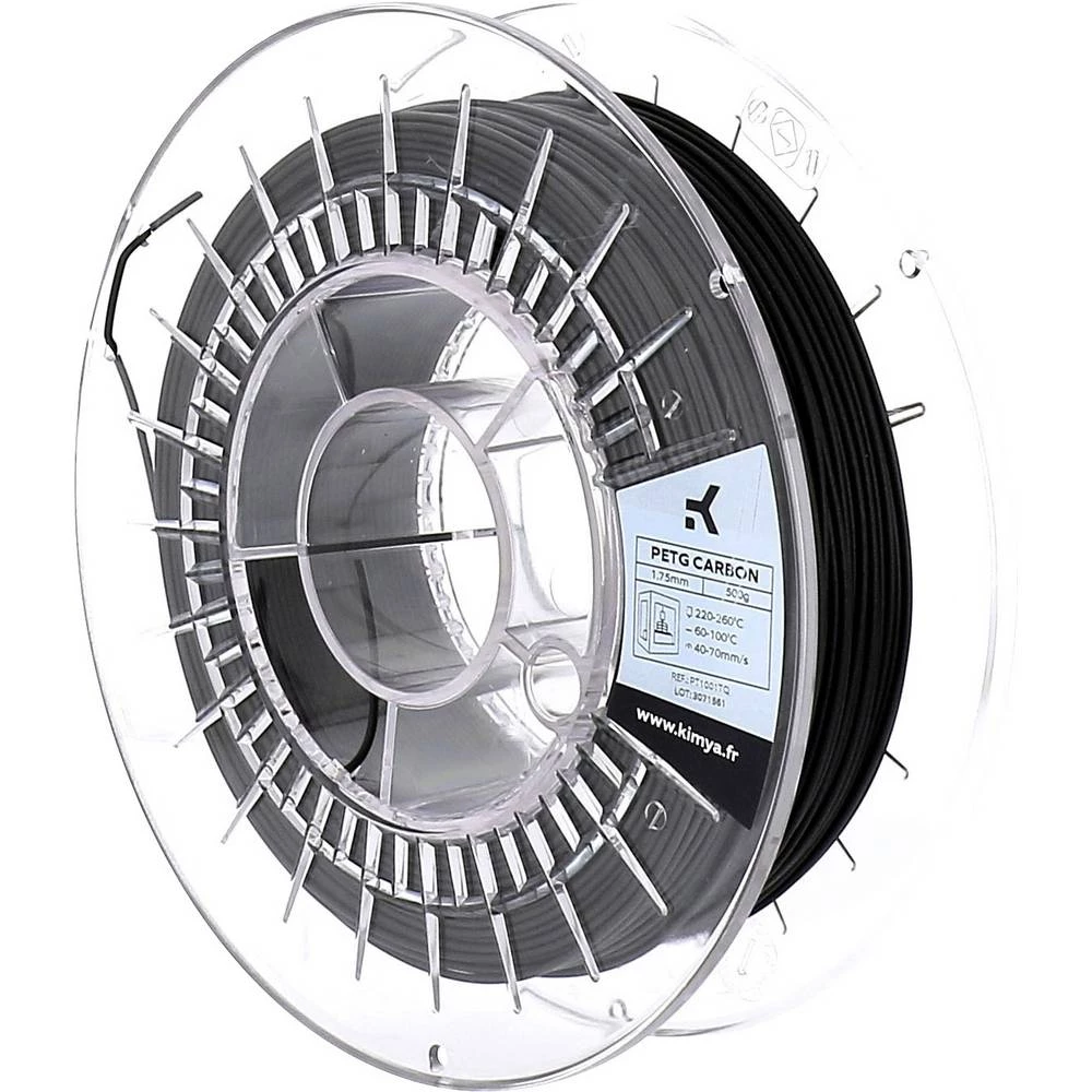 3D pisač filament Kimya PT1001TQ PETG 1.75 mm Crna 500 g slika