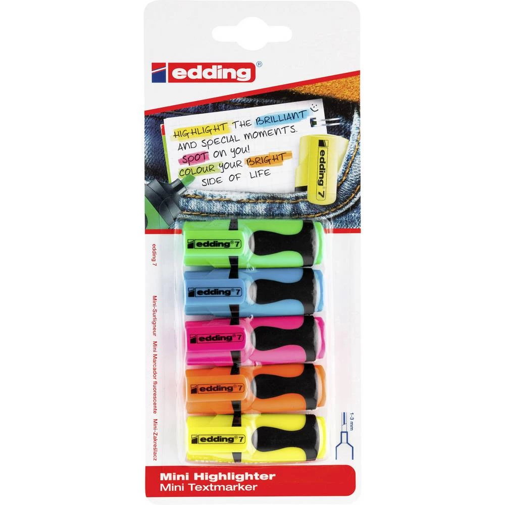 Edding Signir 4-7-5-1999 4-7-5-1999 Neonsko-plava, Neonsko-žuta, Neonsko-zelena, Neonsko-narančasta, Neonsko-ružičasta 1 mm, 2 m slika