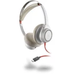 Plantronics Headset Blackwire C7225 binaural USB-C ANC Telefonske slušalice USB C Sa vrpcom, Stereo Na ušima Bijela