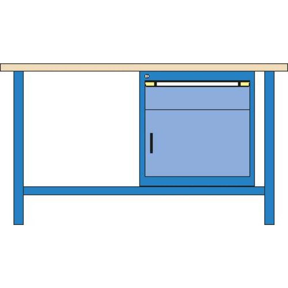 Thur-Metall 84482333_1449 radna tezga (Š x V x d) 1500 x 840 x 700 mm slika