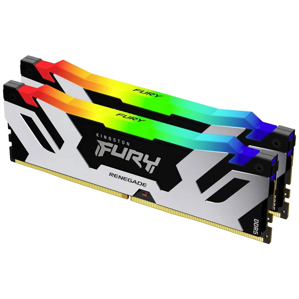 Kingston FURY Renegade RGB komplet radne memorije za prijenosno računalo  DDR5 64 GB 2 x 32 GB ECC  288pin DIMM CL32 KF5 slika
