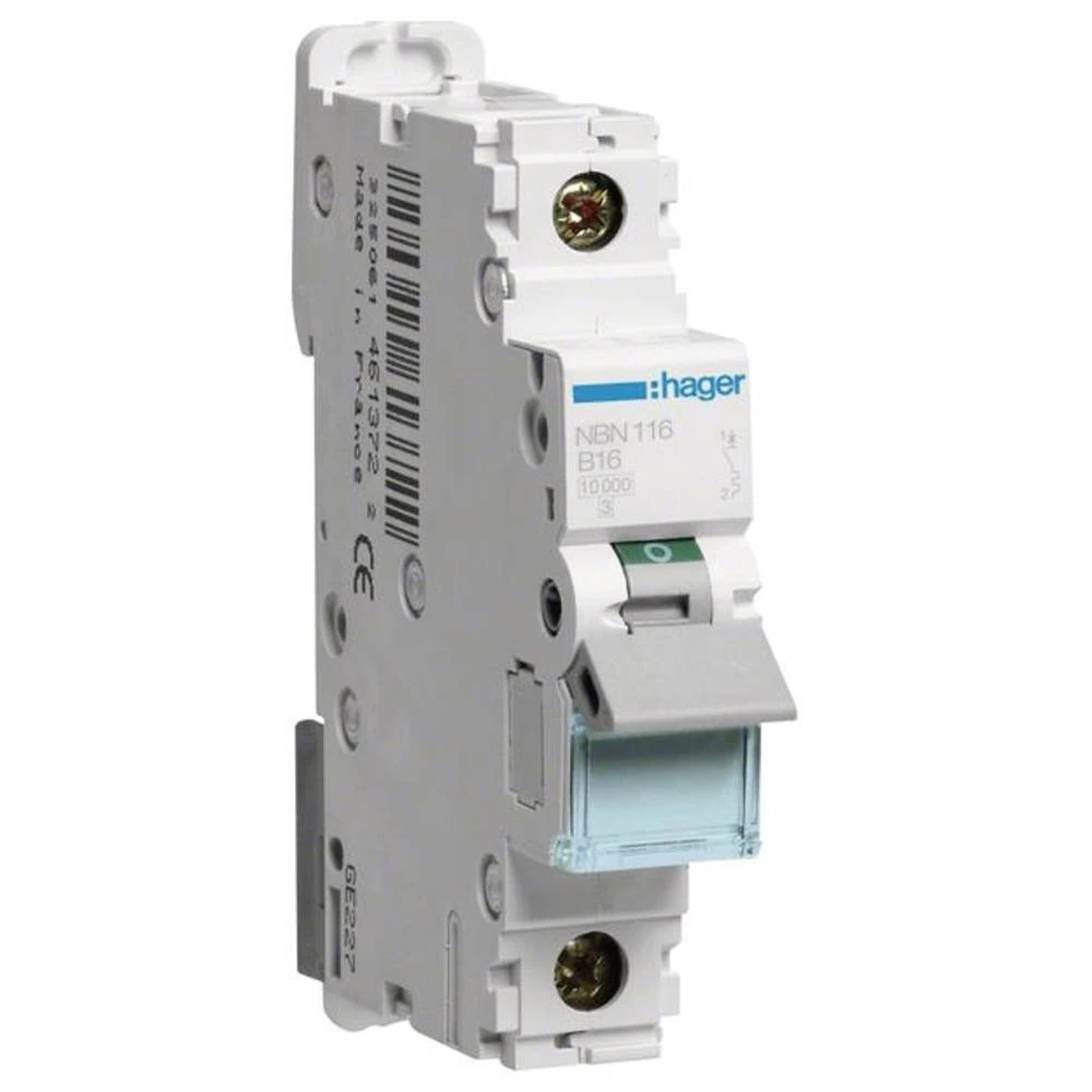 Hager NBN116 zaštitna sklopka za vodove 1-polni 16 A 400 V slika
