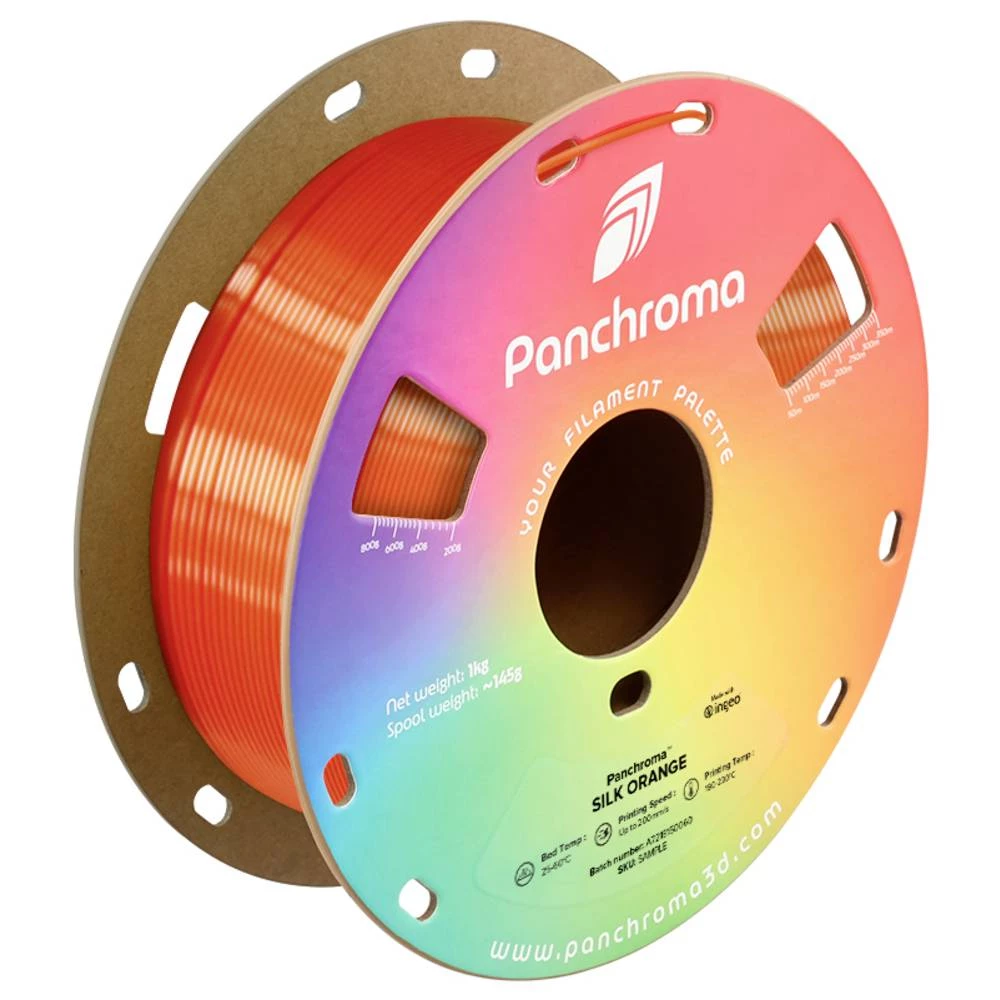 Polymaker CA03011 Panchroma™ Silk 3D pisač filament PLA svilenkasti sjaj 1.75 mm 1000 g narančasta 1 kom. slika
