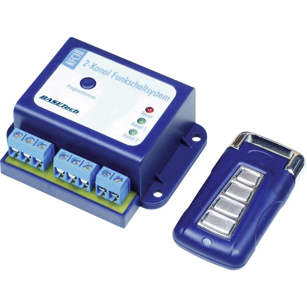 Sustav za bežično upravljanje Basetech Uklj. daljinski upravljač Domet (maks. u otvorenom polju): 50 m 12 V/DC slika