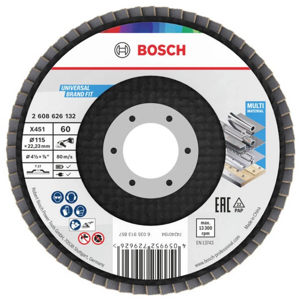 Bosch Accessories 2608626132 lamelna brusna ploča promjer 115 mm Promjer bušotine 22.23 mm 1 kom. slika