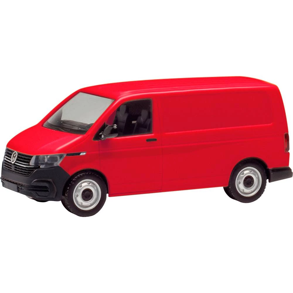 Herpa 096799-002 h0 model automobila Volkswagen T6.1 kutija, trešnja crvena slika