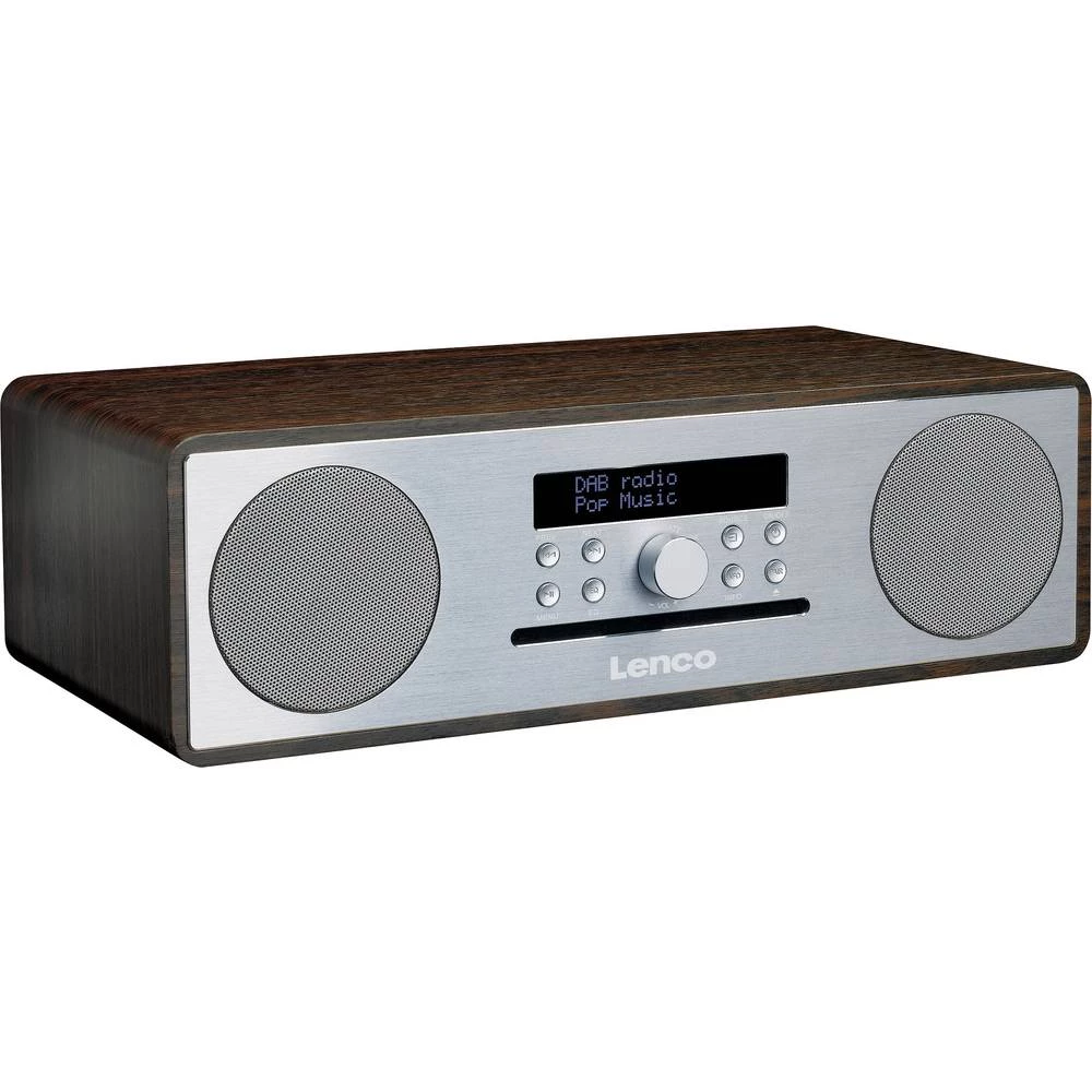 DAB+ (1012) Stolni radio Lenco DAR-070WS AUX, Bluetooth Orah, Srebrna slika