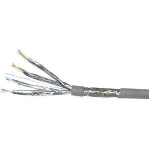 VOKA Kabelwerk 102566-00 Mrežni kabel CAT 7 S/FTP 4 x 2 x 0.13 mm² Siva 100 m slika