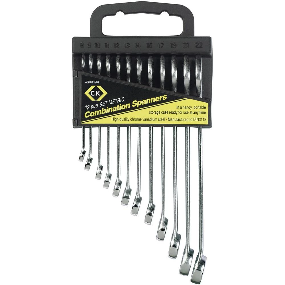 C.K T4343M/12ST komplet prstenasto-viličastih ključeva 12-dijelni Veličina ključa (metrička) (naslov) 8 - 22 mm slika
