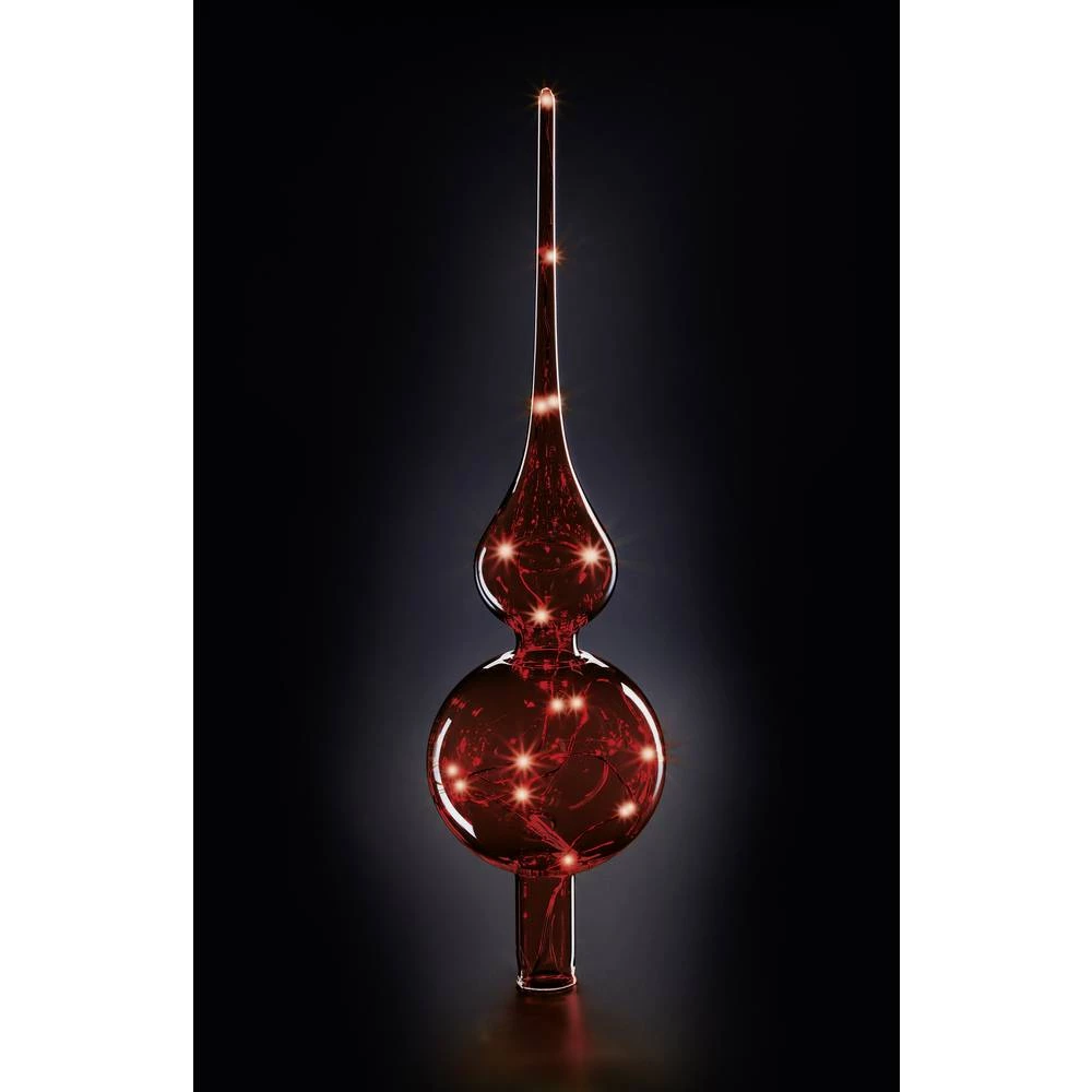 Krinner 76032 vrh božićnog drvca toplo bijela LED crvena ručno puhano st slika