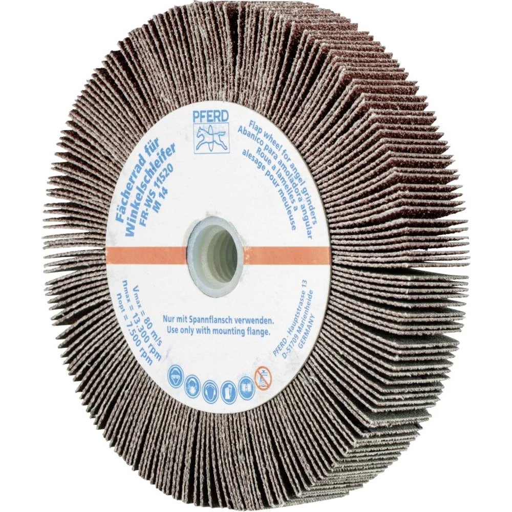 PFERD 44781506 Ventilatorski kotači PFERD za kutne brusilice 115 x 20 mm korund A 60 s navojem M14 promjer 115 mm 2 slika