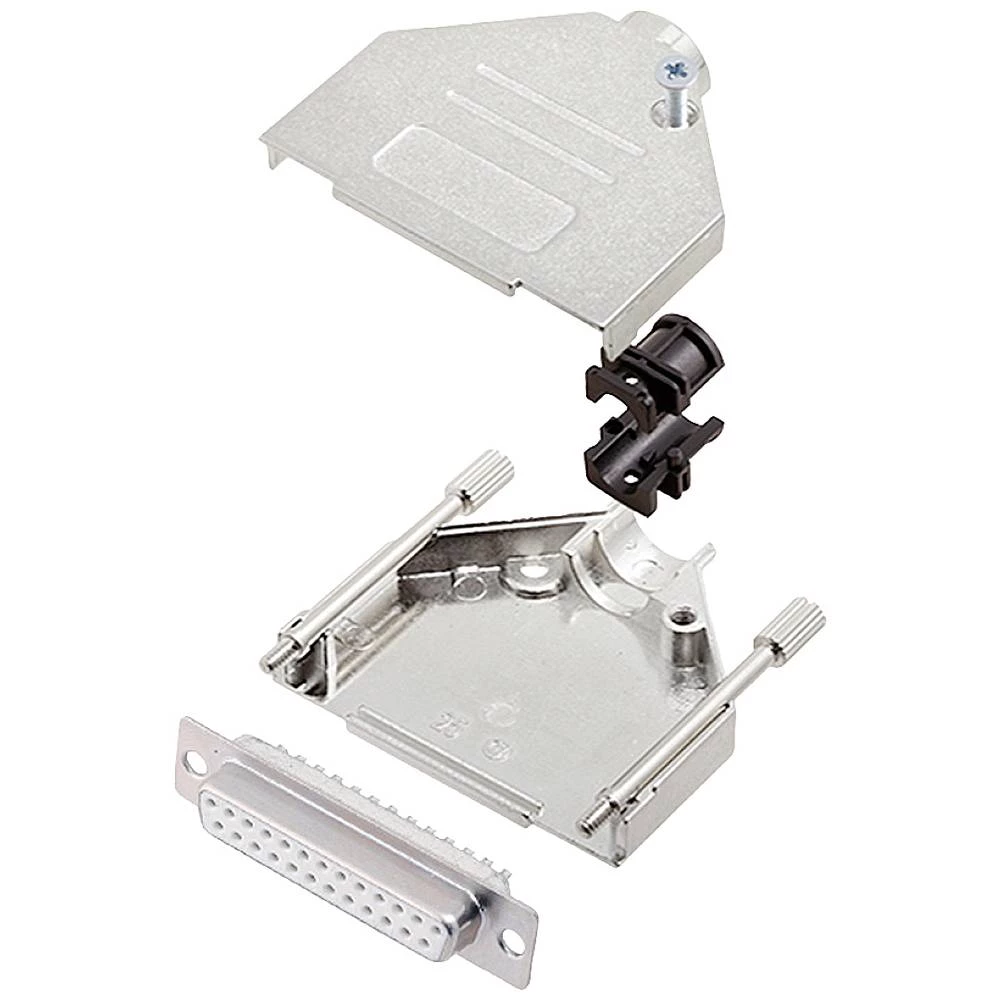 Višestruki ženski konektor D-SUB komplet 180 ° Broj polova: 25 Lemni kup encitech DTZK25-DBS-W-K 1 ST slika